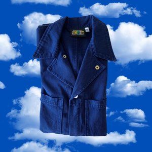 BIG BUD PRESS OLD FIT EVERYDAY JUMPSUIT NAVY BLUE LONG SLEEVE XS